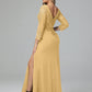 Long Sleeves Floor Length Chiffon Lace Mother Of The Bride Dress