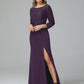 Long Sleeves Floor Length Chiffon Lace Mother Of The Bride Dress