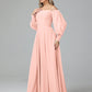 Mirabelle Off Shoulder Long Sleeves Chiffon Bridesmaid Dresses