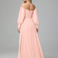 Mirabelle Off Shoulder Long Sleeves Chiffon Bridesmaid Dresses