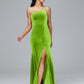 One Shoulder Plus Size Velvet Bridesmaid Dress With Slit