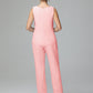 Simple 3 Pieces Chiffon Mother Of The Bride Dress Pants Suits