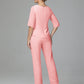 Simple Chiffon Half Sleeves Mother Of The Bride Dress Pants Suits