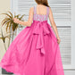 Sleeveless A Line Chiffon Lace Junior Bridesmaid Dress