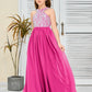 Sleeveless A Line Chiffon Lace Junior Bridesmaid Dress