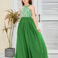 Sleeveless A Line Chiffon Lace Junior Bridesmaid Dress