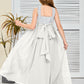Sleeveless A Line Chiffon Lace Junior Bridesmaid Dress