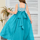 Sleeveless A Line Chiffon Lace Junior Bridesmaid Dress