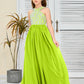 Sleeveless A Line Chiffon Lace Junior Bridesmaid Dress