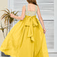 Sleeveless A Line Chiffon Lace Junior Bridesmaid Dress
