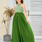 Sleeveless A Line Chiffon Lace Junior Bridesmaid Dress