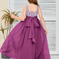 Sleeveless A Line Chiffon Lace Junior Bridesmaid Dress