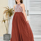 Sleeveless A Line Chiffon Lace Junior Bridesmaid Dress