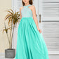 Sleeveless A Line Chiffon Lace Junior Bridesmaid Dress