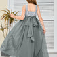 Sleeveless A Line Chiffon Lace Junior Bridesmaid Dress