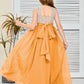 Sleeveless A Line Chiffon Lace Junior Bridesmaid Dress