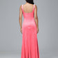 Square Neck Plus Size Velvet Bridesmaid Dress With Slit