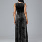 Straps V Neck Plus Size Bridesmaid Dress With Slit
