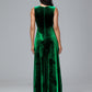 Straps V Neck Plus Size Bridesmaid Dress With Slit