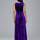 Straps V Neck Plus Size Bridesmaid Dress With Slit