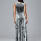 Straps V Neck Plus Size Bridesmaid Dress With Slit