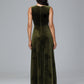Straps V Neck Plus Size Bridesmaid Dress With Slit