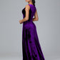 Straps V Neck Plus Size Bridesmaid Dress With Slit