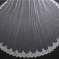 Wedding Veil Two-Tier Lace Edge Tulle Cathedral Veils Appliques TS9001