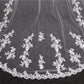 Wedding Veil One-Tier Tulle Lace Edge Chapel Veils Appliques TS91039