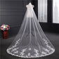 Wedding Veil One-Tier Tulle Lace Edge Chapel Veils Appliques TS91039