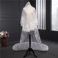 Wedding Veil Two-Tier Tulle Lace Edge Chapel Veils Appliques TS91024