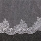 Wedding Veil One-Tier Tulle Lace Edge Chapel Veils Sequins Appliques TS91048