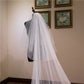 Wedding Veil Two-Tier Tulle Lace Edge Chapel Veils Sequins Appliques TS91033