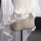 Wedding Veil One-Tier Tulle Lace Edge Chapel Veils Appliques TS91020