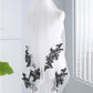 Wedding Veil Two-Tier Tulle Lace Edge Elbow Bridal Veils Black Appliques TS91008