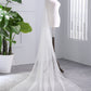 Wedding Veil One-Tier Tulle Beading Edge Chapel Veils TS91011