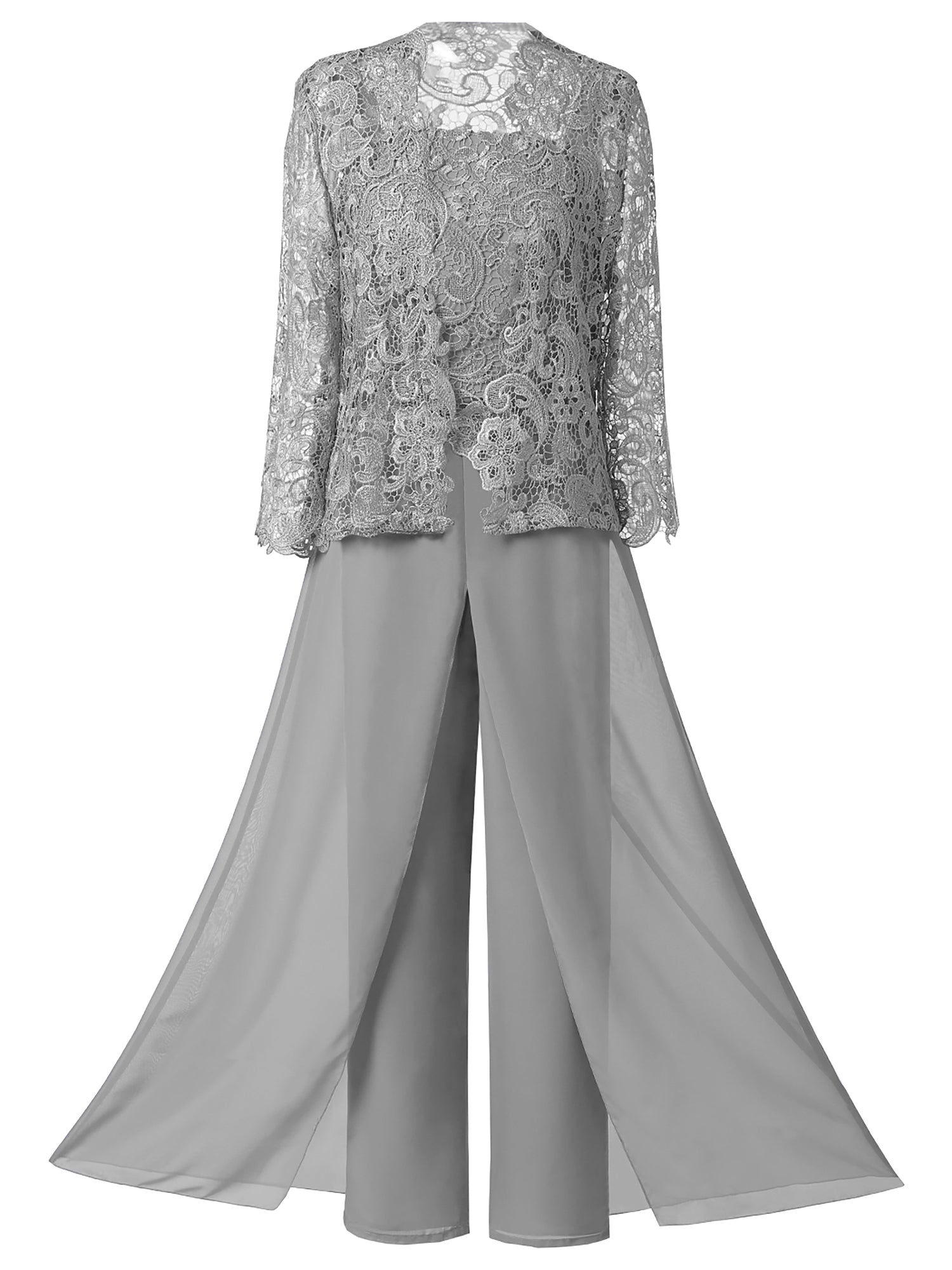 3 Pieces Lace Mother Of the Bride Dress Pants Suits | Cicinia