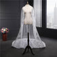 Wedding Veil One-Tier Lace Edge Tulle Cathedral Veils Appliques TS9010