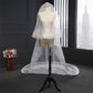 Wedding Veil Two-Tier Lace Edge Tulle Cathedral Veils Appliques TS9004