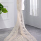 Wedding Veil One-Tier Lace Edge Tulle Cathedral Veils Sequin Appliques TS9009