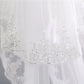 Wedding Veil Two-Tier Tulle Lace Edge Chapel Veils Appliques TS91038