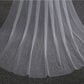 Best Wedding Veil One-Tier Cut Edge Tulle Cathedral Veils TS9011