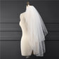 Wedding Veil Two-Tier Pencil Edge Tulle Fingertip Bridal Veils TS9015