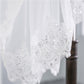 Wedding Veil One-Tier Tulle Lace Edge Elbow Bridal Veils Appliques TS91026