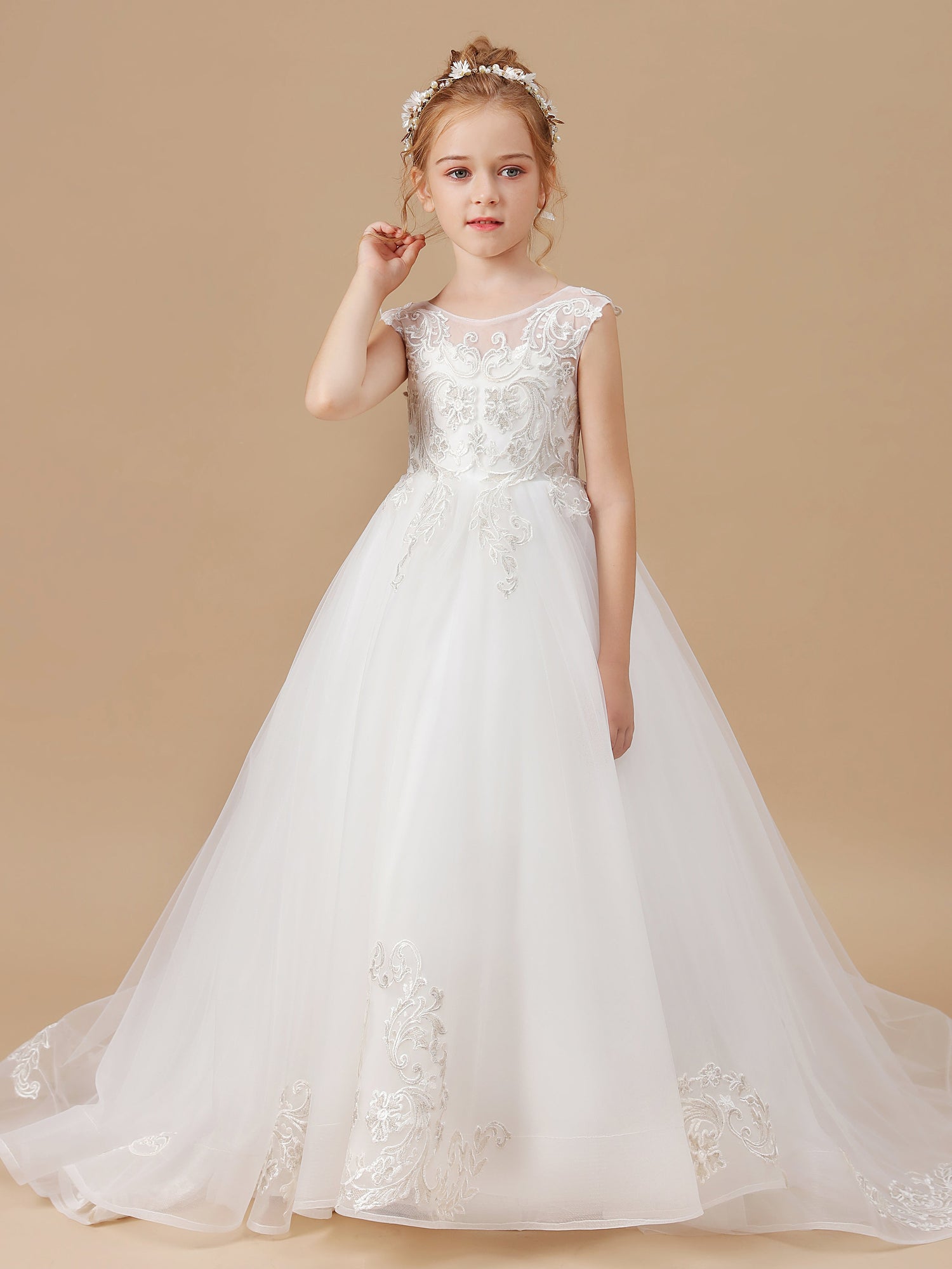 Modest A-line V Neck Multi-layer Tulle Prom Dress Y5533 – Simplepromdress