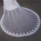 Wedding Veil Two-Tier Tulle Lace Edge Cathedral Veils Appliques TS91013