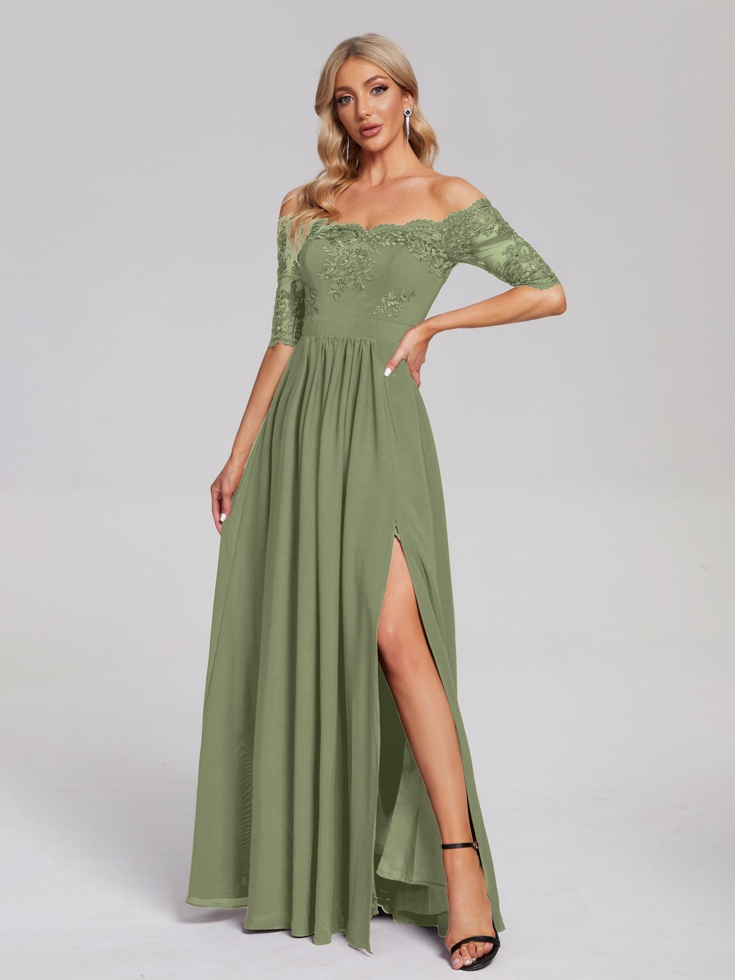 Olive Green Bridesmaid Dresses