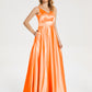 Briella Spaghetti Straps Soft Satin Bridesmaid Dress