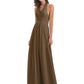 Camila A-line Halter Pleating Long Bridesmaid Dresses