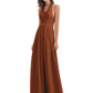 Camila A-line Halter Pleating Long Bridesmaid Dresses